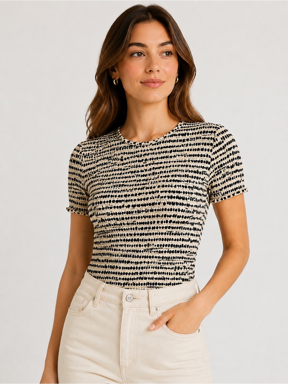 Proenza Schouler White Label smocked stretch top Size Large